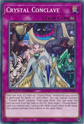 Crystal Conclave (SGX1-ENF20) - Speed Duel GX: Duel Academy Box 1st Edition Speed Duel GX: Duel Academy Box Yugioh Single  Squirtle Squad Card Shop.