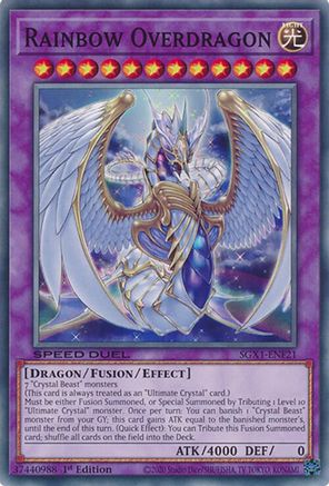 Rainbow Overdragon (SGX1-ENF21) - Speed Duel GX: Duel Academy Box 1st Edition Speed Duel GX: Duel Academy Box Yugioh Single  Squirtle Squad Card Shop.