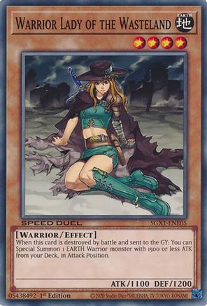 Warrior Lady of the Wasteland (SGX1-ENE05) - Speed Duel GX: Duel Academy Box 1st Edition Speed Duel GX: Duel Academy Box Yugioh Single  Squirtle Squad Card Shop.