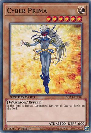 Cyber Prima (SGX1-ENE09) - Speed Duel GX: Duel Academy Box 1st Edition Speed Duel GX: Duel Academy Box Yugioh Single  Squirtle Squad Card Shop.