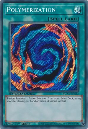 Polymerization (A) (Secret Rare) (SGX1-ENA12) - Speed Duel GX: Duel Academy Box 1st Edition Speed Duel GX: Duel Academy Box Yugioh Single  Squirtle Squad Card Shop.