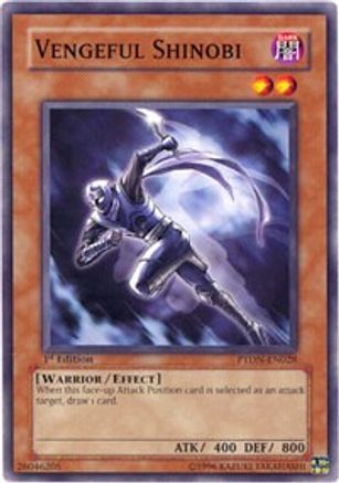 Vengeful Shinobi (PTDN-EN028) - Phantom Darkness Unlimited Phantom Darkness Yugioh Single  Squirtle Squad Card Shop.