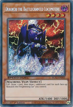 Dekoichi the Battlechanted Locomotive (Secret Rare) (SGX1-END05) - Speed Duel GX: Duel Academy Box 1st Edition Speed Duel GX: Duel Academy Box Yugioh Single  Squirtle Squad Card Shop.