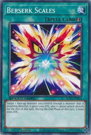 Berserk Scales (SGX1-ENE16) - Speed Duel GX: Duel Academy Box 1st Edition Speed Duel GX: Duel Academy Box Yugioh Single  Squirtle Squad Card Shop.