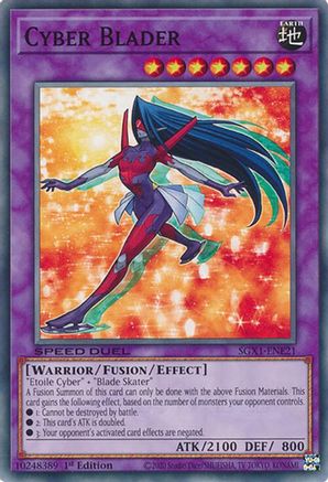Cyber Blader (SGX1-ENE21) - Speed Duel GX: Duel Academy Box 1st Edition Speed Duel GX: Duel Academy Box Yugioh Single  Squirtle Squad Card Shop.