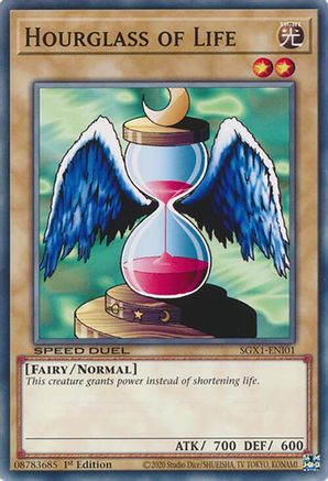 Hourglass of Life (SGX1-ENI01) - Speed Duel GX: Duel Academy Box 1st Edition Speed Duel GX: Duel Academy Box Yugioh Single  Squirtle Squad Card Shop.