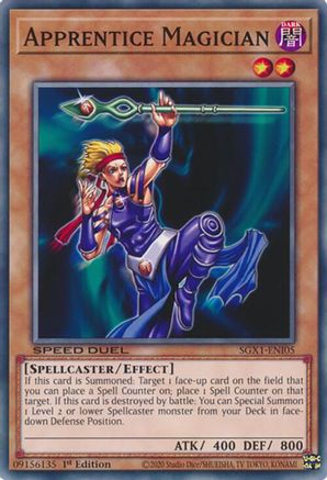 Apprentice Magician (SGX1-ENI05) - Speed Duel GX: Duel Academy Box 1st Edition Speed Duel GX: Duel Academy Box Yugioh Single  Squirtle Squad Card Shop.