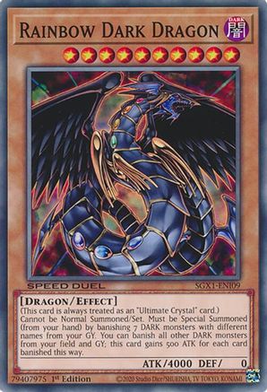 Rainbow Dark Dragon (SGX1-ENI09) - Speed Duel GX: Duel Academy Box 1st Edition Speed Duel GX: Duel Academy Box Yugioh Single  Squirtle Squad Card Shop.