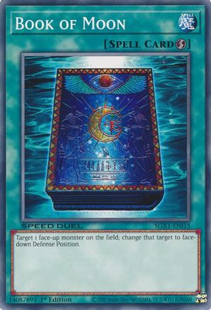 Book of Moon (SGX1-ENI15) - Speed Duel GX: Duel Academy Box 1st Edition Speed Duel GX: Duel Academy Box Yugioh Single  Squirtle Squad Card Shop.