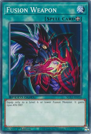 Fusion Weapon (SGX1-ENI16) - Speed Duel GX: Duel Academy Box 1st Edition Speed Duel GX: Duel Academy Box Yugioh Single  Squirtle Squad Card Shop.