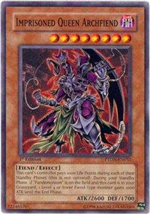 Imprisoned Queen Archfiend (PTDN-EN032) - Phantom Darkness 1st Edition Phantom Darkness Yugioh Single  Squirtle Squad Card Shop.