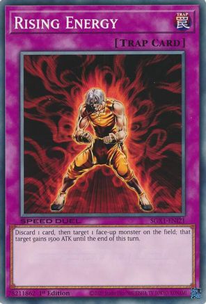 Rising Energy (SGX1-ENI21) - Speed Duel GX: Duel Academy Box 1st Edition Speed Duel GX: Duel Academy Box Yugioh Single  Squirtle Squad Card Shop.