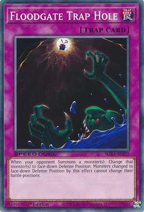 Floodgate Trap Hole (SGX1-ENI23) - Speed Duel GX: Duel Academy Box 1st Edition Speed Duel GX: Duel Academy Box Yugioh Single  Squirtle Squad Card Shop.