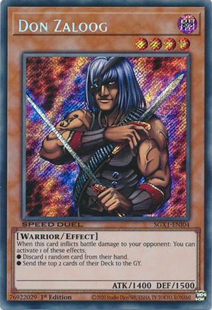 Don Zaloog (Secret Rare) (SGX1-ENI04) - Speed Duel GX: Duel Academy Box 1st Edition Speed Duel GX: Duel Academy Box Yugioh Single  Squirtle Squad Card Shop.