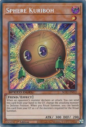 Sphere Kuriboh (Secret Rare) (SGX1-ENI12) - Speed Duel GX: Duel Academy Box 1st Edition Speed Duel GX: Duel Academy Box Yugioh Single  Squirtle Squad Card Shop.