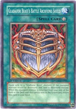 Gladiator Beast's Battle Archfiend Shield (PTDN-EN060) - Phantom Darkness 1st Edition Phantom Darkness Yugioh Single  Squirtle Squad Card Shop.