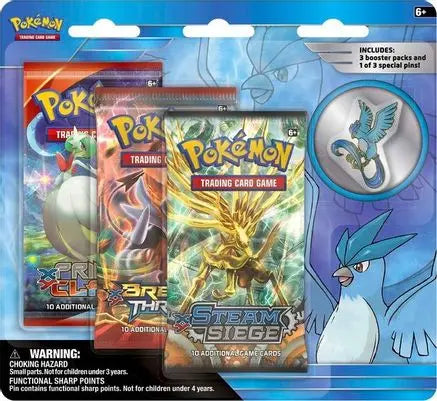 Legendary Birds Pin 3 Pack Blister [Articuno Pin] Miscellaneous Cards & Products Pokemon Sealed  Squirtle Squad Card Shop.