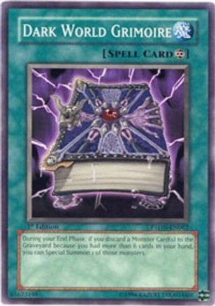 Dark World Grimoire (PTDN-EN062) - Phantom Darkness 1st Edition Phantom Darkness Yugioh Single  Squirtle Squad Card Shop.