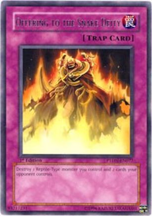 Offering to the Snake Deity (PTDN-EN077) - Phantom Darkness 1st Edition Phantom Darkness Yugioh Single  Squirtle Squad Card Shop.