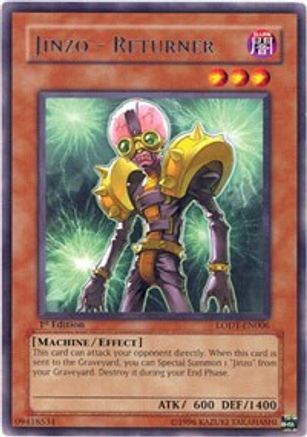Jinzo - Returner (LODT-EN006) - Light of Destruction Unlimited Light of Destruction Yugioh Single  Squirtle Squad Card Shop.