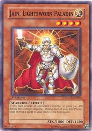 Jain, Lightsworn Paladin (LODT-EN018) - Light of Destruction Unlimited Light of Destruction Yugioh Single  Squirtle Squad Card Shop.