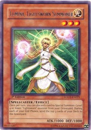 Lumina, Lightsworn Summoner (LODT-EN021) - Light of Destruction Unlimited Light of Destruction Yugioh Single  Squirtle Squad Card Shop.