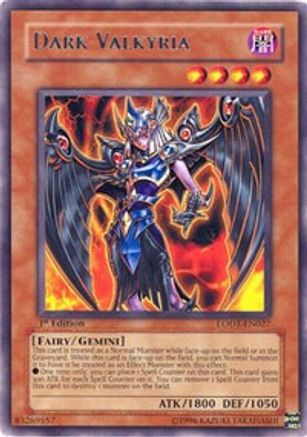 Dark Valkyria (LODT-EN027) - Light of Destruction Unlimited Light of Destruction Yugioh Single  Squirtle Squad Card Shop.