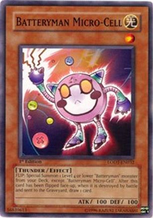 Batteryman Micro-Cell (LODT-EN032) - Light of Destruction Unlimited Light of Destruction Yugioh Single  Squirtle Squad Card Shop.