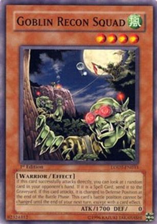 Goblin Recon Squad (LODT-EN033) - Light of Destruction Unlimited Light of Destruction Yugioh Single  Squirtle Squad Card Shop.