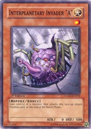 Interplanetary Invader 'A' (LODT-EN034) - Light of Destruction Unlimited Light of Destruction Yugioh Single  Squirtle Squad Card Shop.