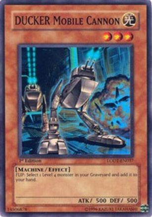 DUCKER Mobile Cannon (LODT-EN037) - Light of Destruction Unlimited Light of Destruction Yugioh Single  Squirtle Squad Card Shop.