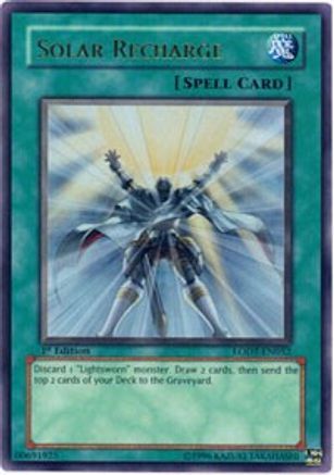 Solar Recharge (LODT-EN052) - Light of Destruction 1st Edition Light of Destruction Yugioh Single  Squirtle Squad Card Shop.