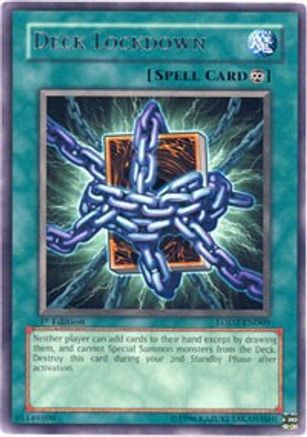 Deck Lockdown (LODT-EN060) - Light of Destruction Unlimited Light of Destruction Yugioh Single  Squirtle Squad Card Shop.