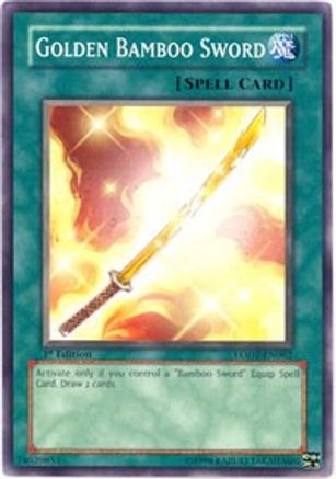 Golden Bamboo Sword (LODT-EN062) - Light of Destruction Unlimited Light of Destruction Yugioh Single  Squirtle Squad Card Shop.