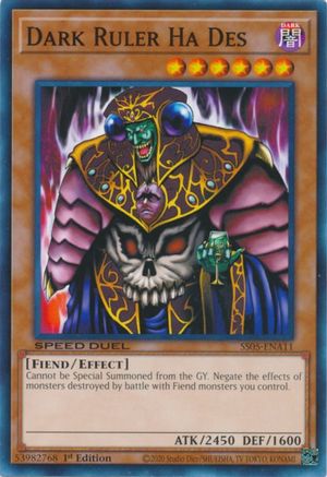 Dark Ruler Ha Des (STP3-EN001) - Speed Duel: Tournament Pack 3 Unlimited Speed Duel: Tournament Pack 3 Yugioh Single  Squirtle Squad Card Shop.