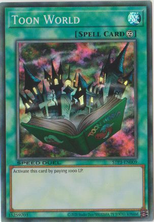Toon World (STP3-EN009) - Speed Duel: Tournament Pack 3 Unlimited Speed Duel: Tournament Pack 3 Yugioh Single  Squirtle Squad Card Shop.
