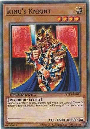 King's Knight (STP3-EN015) - Speed Duel: Tournament Pack 3 Unlimited Speed Duel: Tournament Pack 3 Yugioh Single  Squirtle Squad Card Shop.
