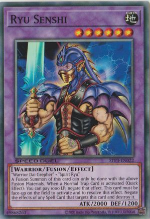 Ryu Senshi (STP3-EN022) - Speed Duel: Tournament Pack 3 Unlimited Speed Duel: Tournament Pack 3 Yugioh Single  Squirtle Squad Card Shop.