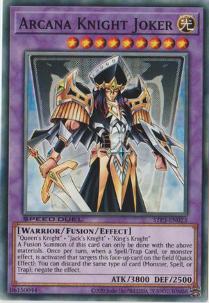 Arcana Knight Joker (STP3-EN023) - Speed Duel: Tournament Pack 3 Unlimited Speed Duel: Tournament Pack 3 Yugioh Single  Squirtle Squad Card Shop.