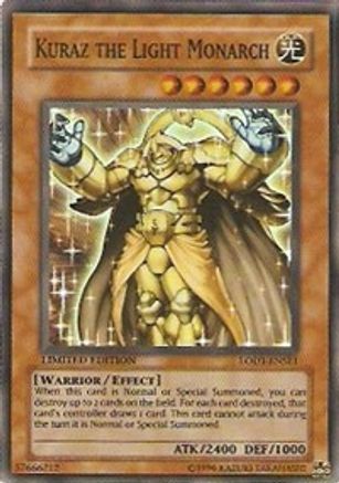 Kuraz the Light Monarch (LODT-ENSE1) - Light of Destruction Limited Light of Destruction Yugioh Single  Squirtle Squad Card Shop.