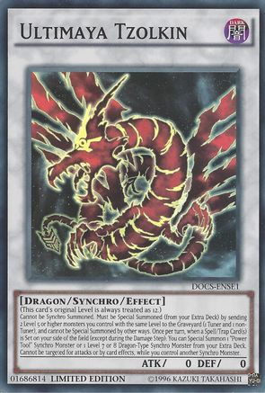 Ultimaya Tzolkin (DOCS-ENSE1) - Dimension of Chaos Limited Dimension of Chaos Yugioh Single  Squirtle Squad Card Shop.