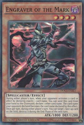 Engraver of the Mark (DOCS-ENSE3) - Dimension of Chaos Limited Dimension of Chaos Yugioh Single  Squirtle Squad Card Shop.