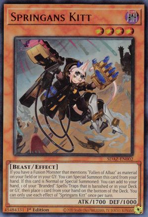 Springans Kitt (SDAZ-EN002) - Structure Deck: Albaz Strike 1st Edition Structure Deck: Albaz Strike Yugioh Single  Squirtle Squad Card Shop.