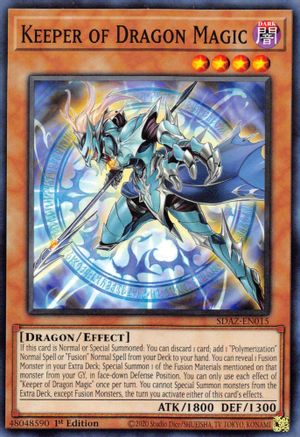 Keeper of Dragon Magic (SDAZ-EN015) - Structure Deck: Albaz Strike 1st Edition Structure Deck: Albaz Strike Yugioh Single  Squirtle Squad Card Shop.