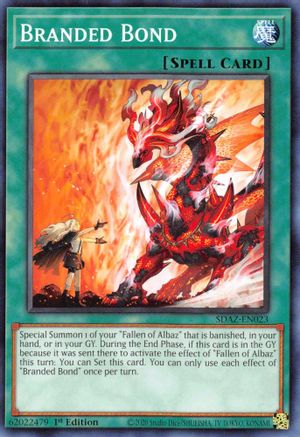 Branded Bond (SDAZ-EN023) - Structure Deck: Albaz Strike 1st Edition Structure Deck: Albaz Strike Yugioh Single  Squirtle Squad Card Shop.