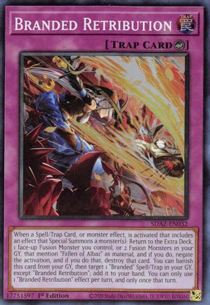 Branded Retribution (SDAZ-EN032) - Structure Deck: Albaz Strike 1st Edition Structure Deck: Albaz Strike Yugioh Single  Squirtle Squad Card Shop.