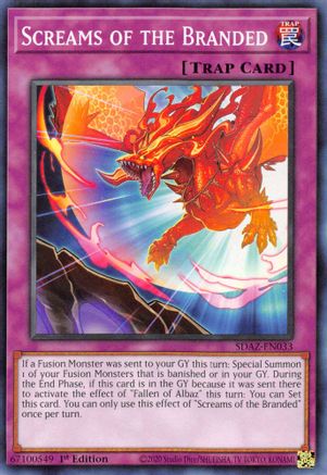 Screams of the Branded (SDAZ-EN033) - Structure Deck: Albaz Strike 1st Edition Structure Deck: Albaz Strike Yugioh Single  Squirtle Squad Card Shop.