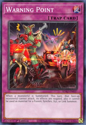 Warning Point (SDAZ-EN037) - Structure Deck: Albaz Strike 1st Edition Structure Deck: Albaz Strike Yugioh Single  Squirtle Squad Card Shop.