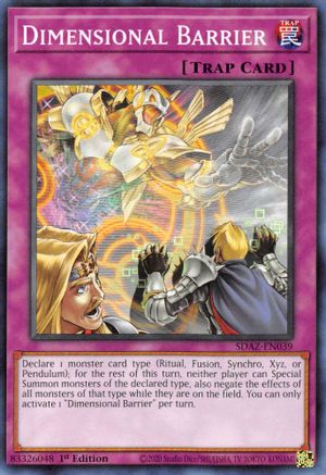 Dimensional Barrier (SDAZ-EN039) - Structure Deck: Albaz Strike 1st Edition Structure Deck: Albaz Strike Yugioh Single  Squirtle Squad Card Shop.