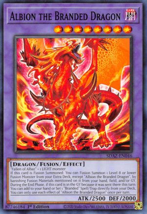 Albion the Branded Dragon (SDAZ-EN046) - Structure Deck: Albaz Strike 1st Edition Structure Deck: Albaz Strike Yugioh Single  Squirtle Squad Card Shop.